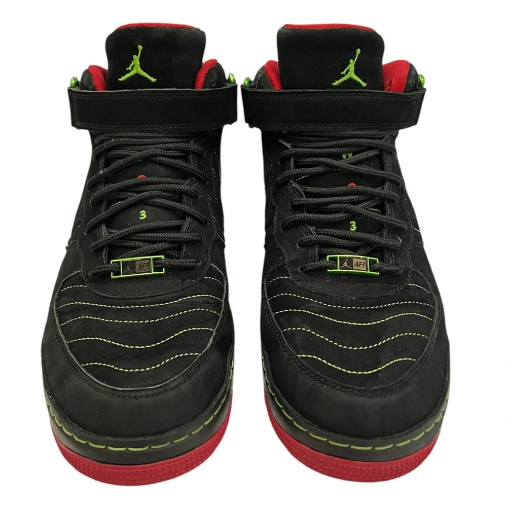 JORDAN - AJF12 BLACK RED GREEN PREMIER AJ x AF1 - ULTIMATE COLLABORATION (2007)